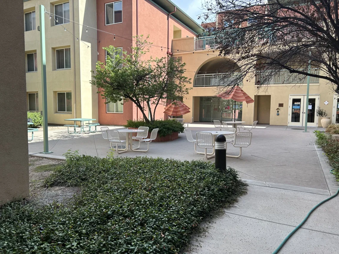 La Aldea courtyard